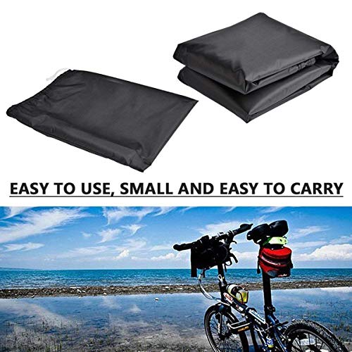 PUBAMALL Funda de Bicicleta - Resistente al Agua y Anti-UV - Cubiertas de Almacenamiento para Bicicletas de montaña y Carretera (Negro)