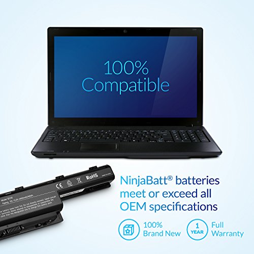 NinjaBatt Battery for Acer AS10D31 AS10D81 AS10D51 AS10D41 AS10D61 AS10D73 AS10D75 5750 AS10D71 5742 AS10D56 E1-531 5250 E1-571 5733 7741 5733 5735 5755 - High Performance [6 Cells/48WH]