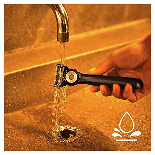 Gillette Heated Razor for Men, Deluxe Starter Shave Kit by GilletteLabs, 1 Handle, 2 Razor Blade Refills, 1 Charging Dock, Gifts for Men