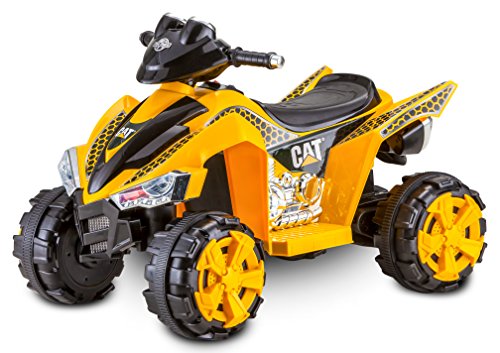 Kid Trax Caterpillar ATV Toddler Ride On Toy, 6 Volt Battery, 3-5 Years, Max Rider Weight of 60 lbs, Single Rider, CAT ATV (KT1349I)