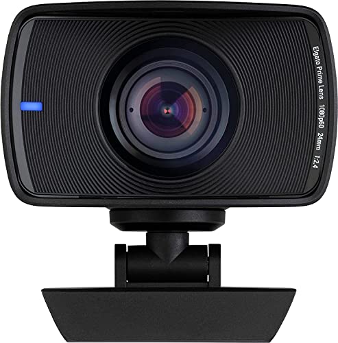 Elgato Facecam - 1080p60 Full HD Webcam for Video Conferencing, Gaming, Streaming, Sony Sensor, Fixed-Focus Glass Lens, Optimized for Indoor Lighting, Onboard Memory, Works with Zoom, Teams, PC/Mac