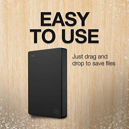 Seagate Portable 5TB External Hard Drive HDD – USB 3.0 for PC, Mac, PS4, & Xbox - 1-Year Rescue Service (STGX5000400), Black