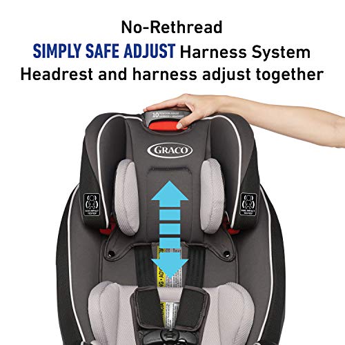 Graco SlimFit 3 in 1 Car Seat -Slim & Comfy Design Saves Space in Your Back Seat, Darcie, One Size