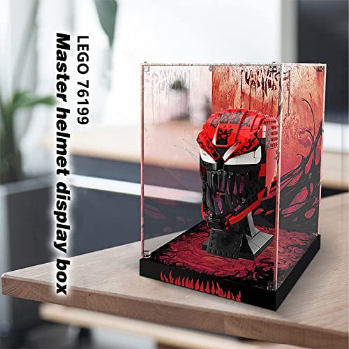 LMTIC Acrylic Display Case for Lego Spider-Man Carnage Building Kit 76199 Display Cases for Lego 76199 Collectibles Display Box Storage,Gifts for Lego Lover,Dust-Free,Clear (Only Display Box)